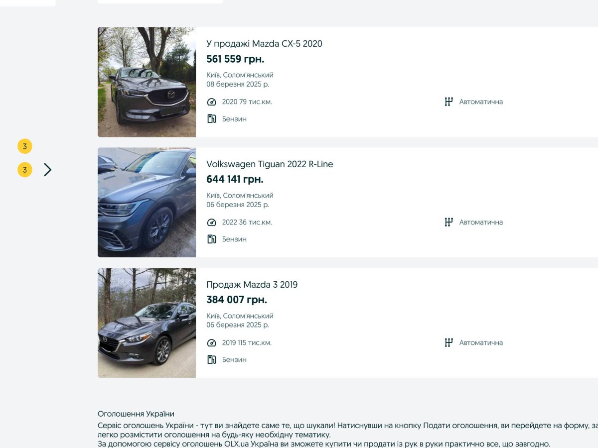 Оголошення OLX