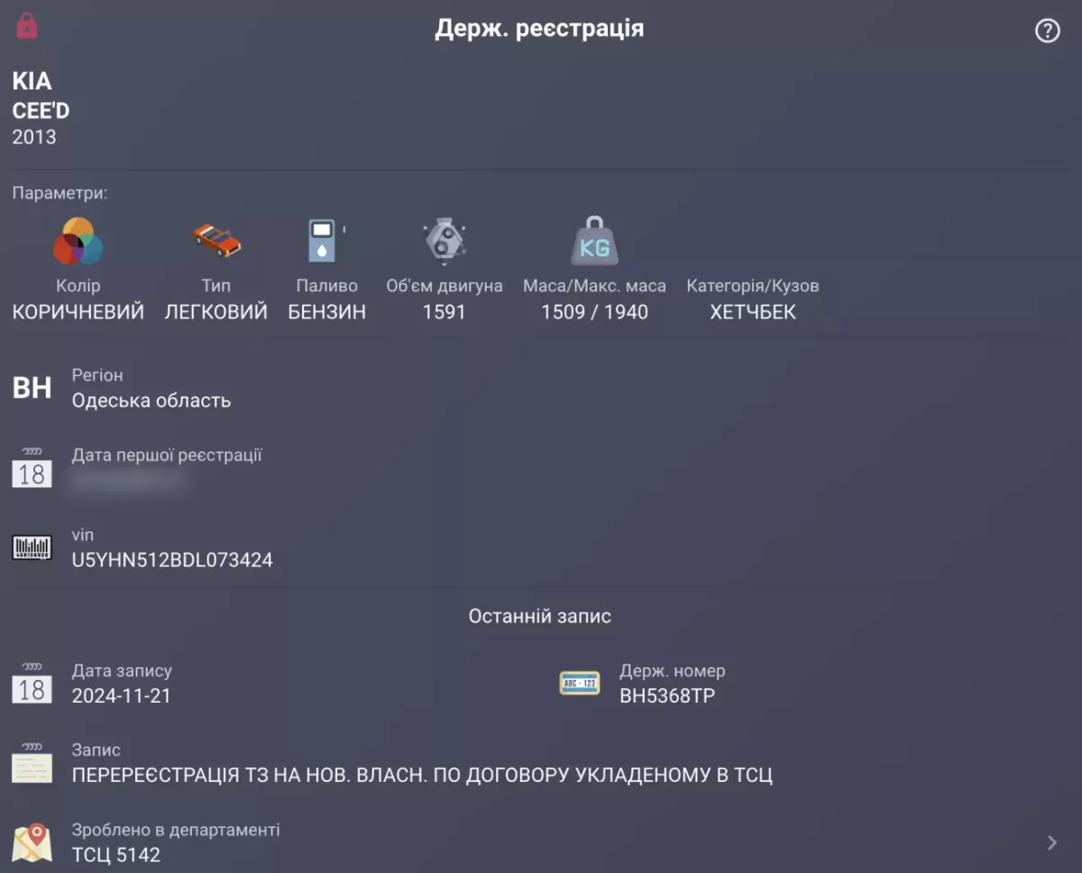 Розвод з пробігом Kia Ceed 2013